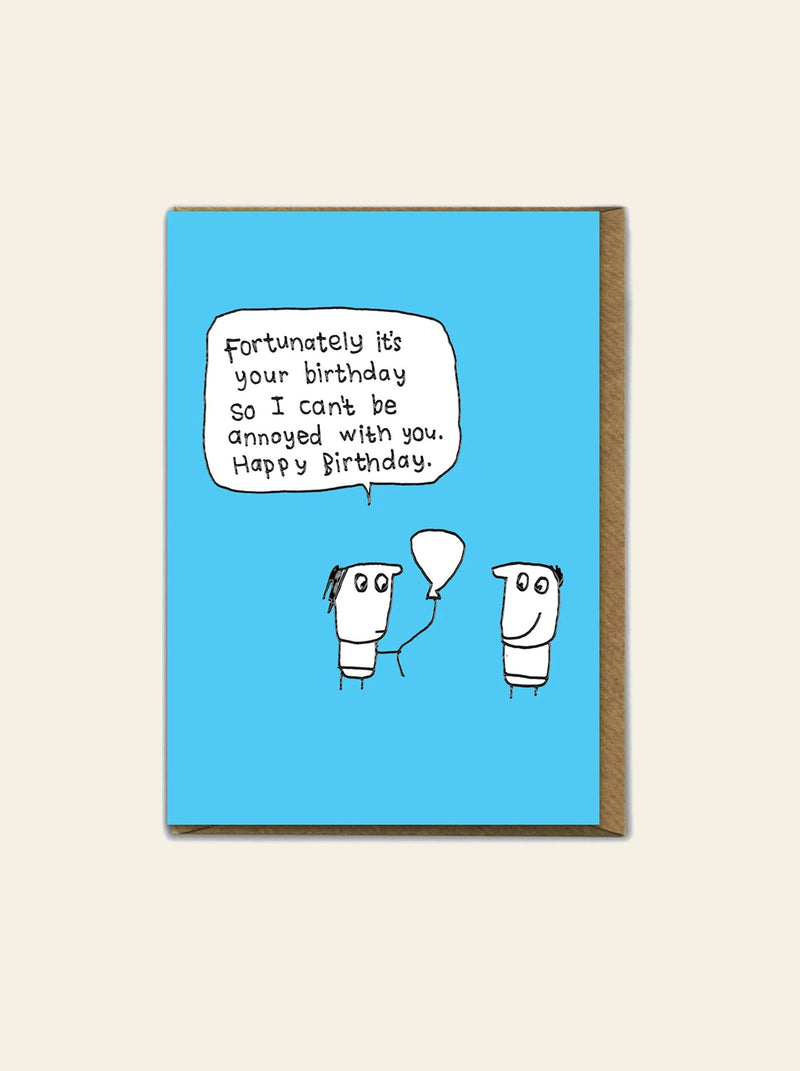 Brainbox Candy Hazel Bee - Fortunately Greeting Card