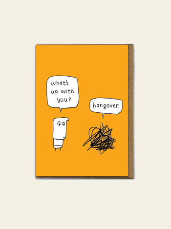Brainbox Candy Hazel Bee Hangover Greeting Card