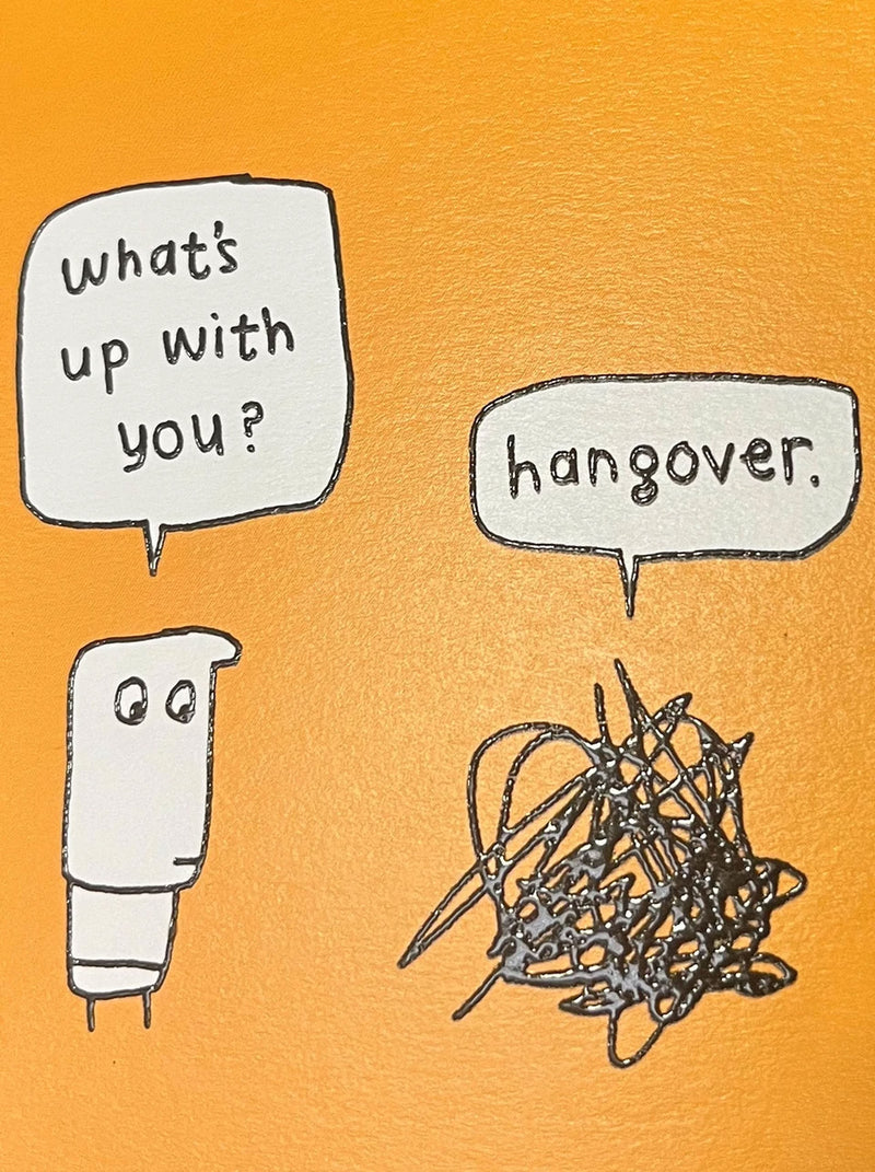Brainbox Candy Hazel Bee - Hangover Greeting Card