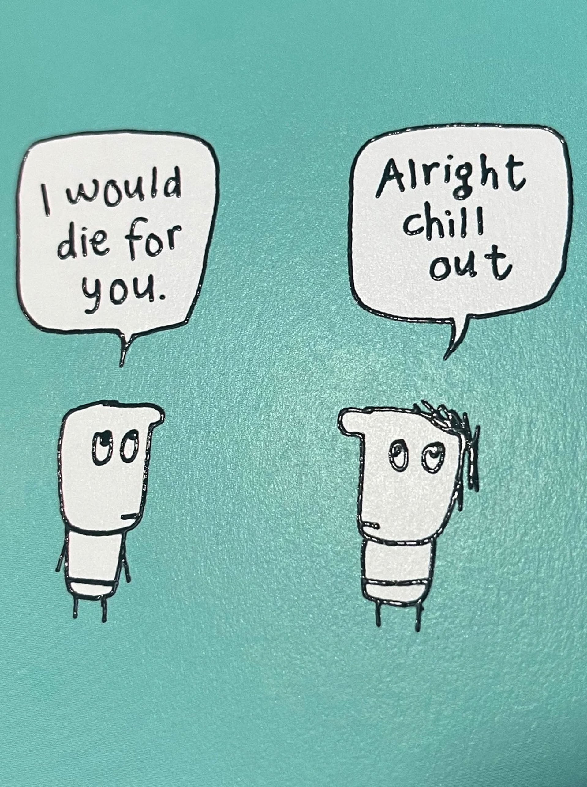 Brainbox Candy Hazel Bee I Would Die For You Greeting Card