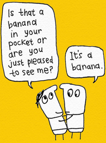 Brainbox Candy Hazel Bee Is That A Banana Greeting Card