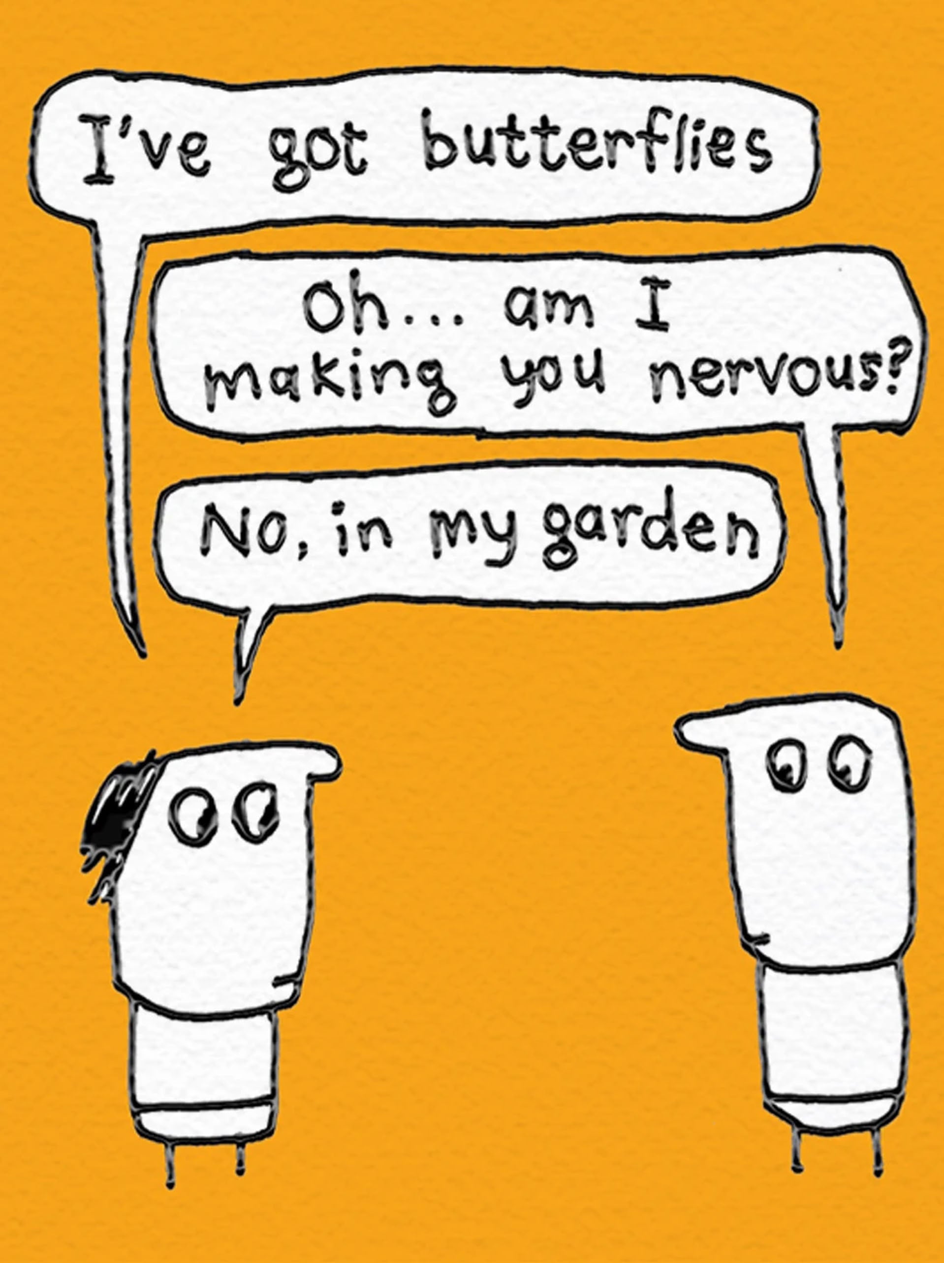 Brainbox Candy Hazel Bee I've Got Butterflies Greeting Card