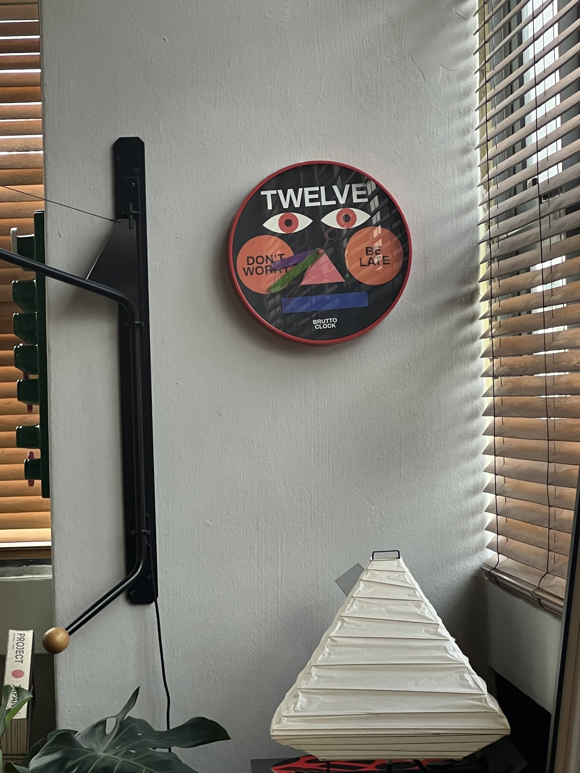 Brutto Studio Be Late Wall Clock - Multicolour