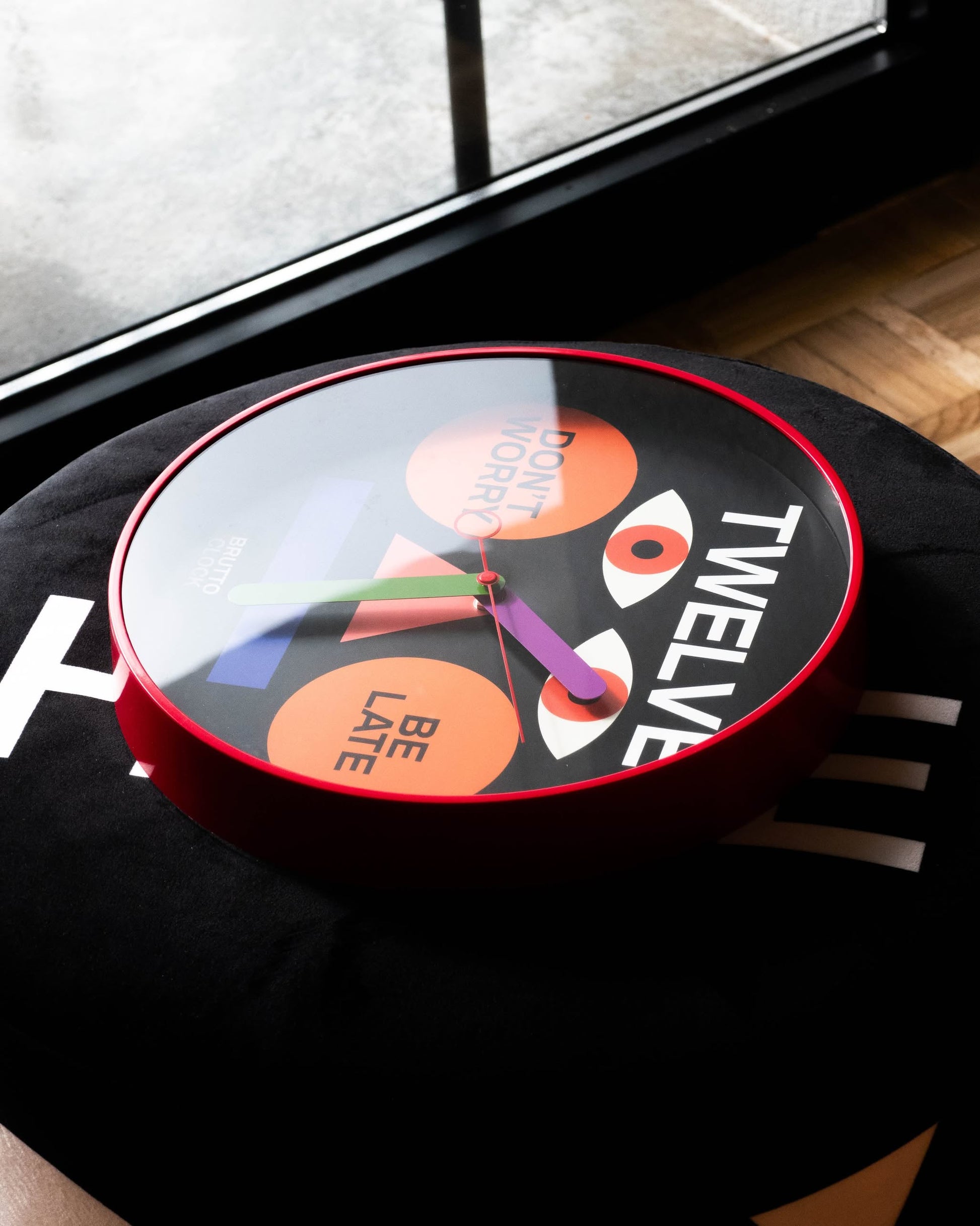 Brutto Studio Be Late Wall Clock Multicolour
