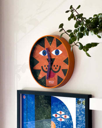Brutto Studio Brulè Wall Clock Multicolour