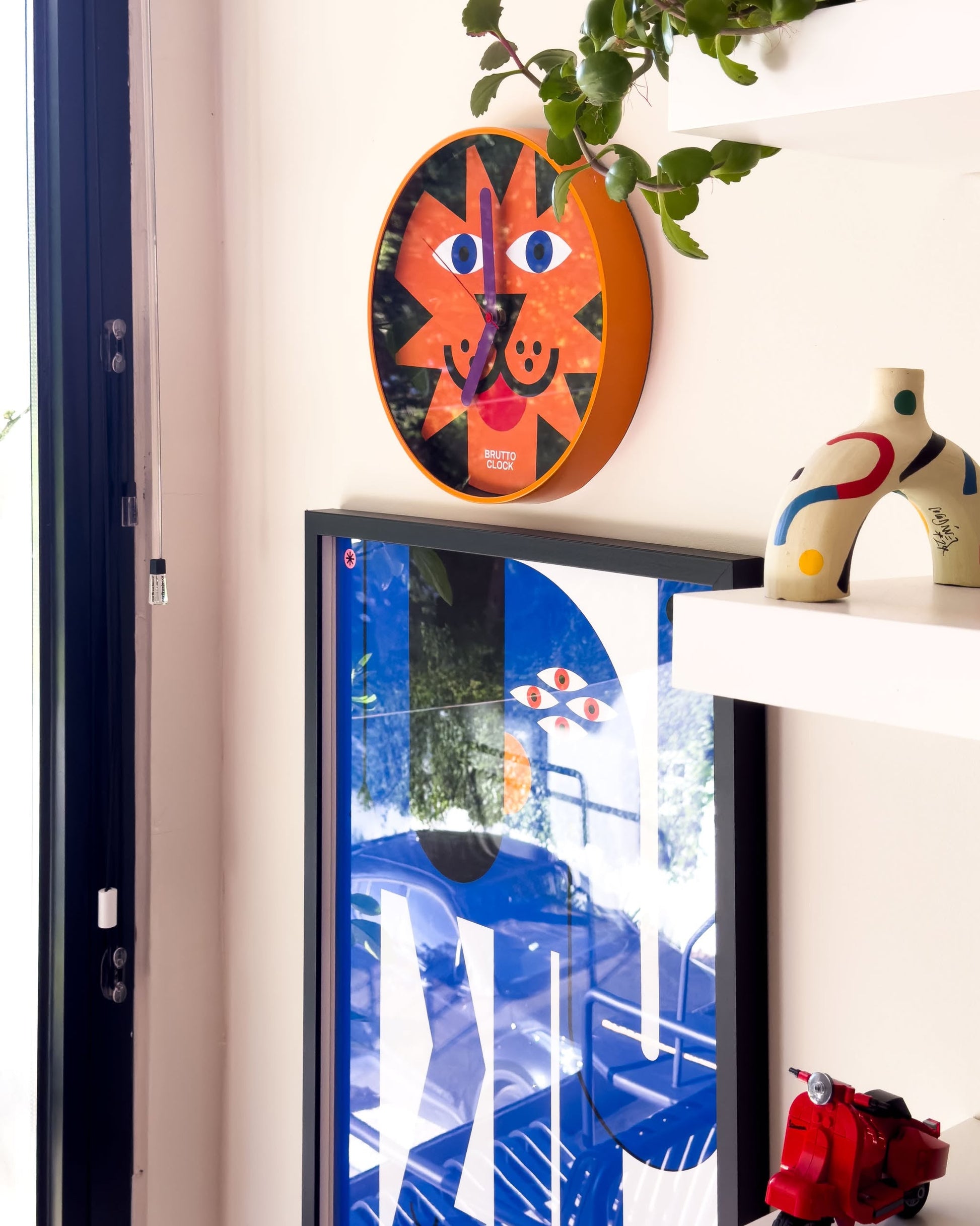 Brutto Studio Brulè Wall Clock Multicolour
