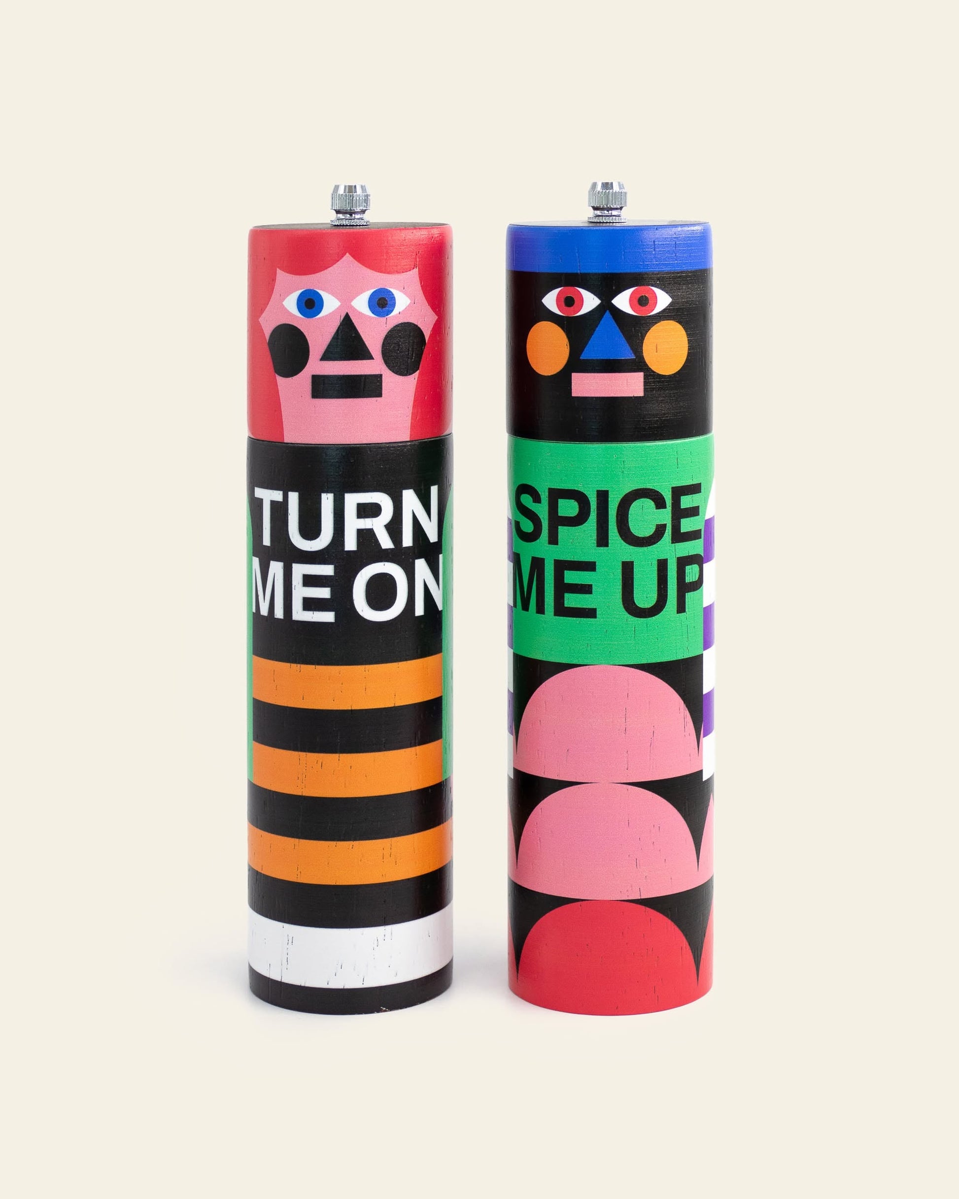 Brutto Studio Sally & Pepe Grinder Set Multicolour