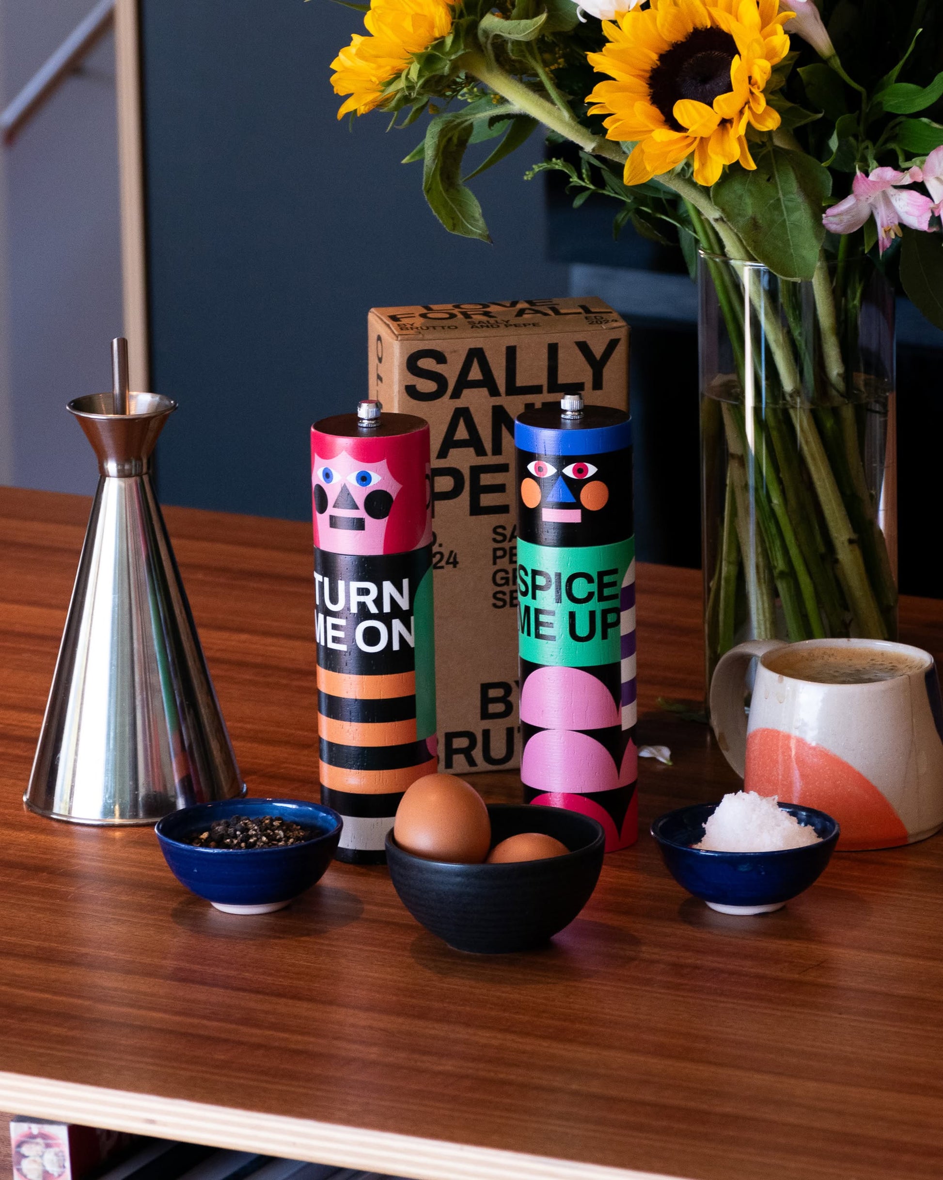 Brutto Studio Sally & Pepe Grinder Set Multicolour