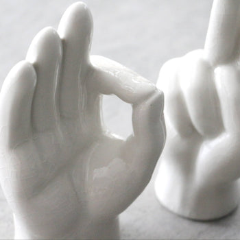 DETAIL Porcelain Hand OK White