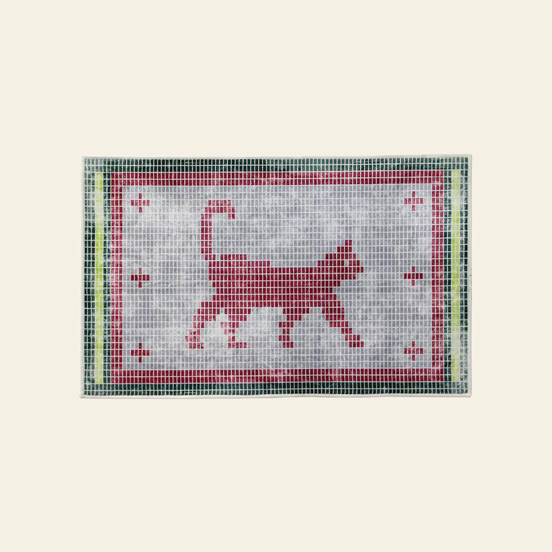 DETAIL Walking Cat Washable Rug - Gray