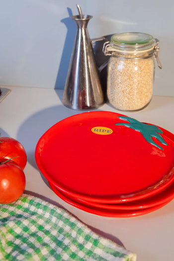 DOIY Farmers Market Tomato Plate Multicolour