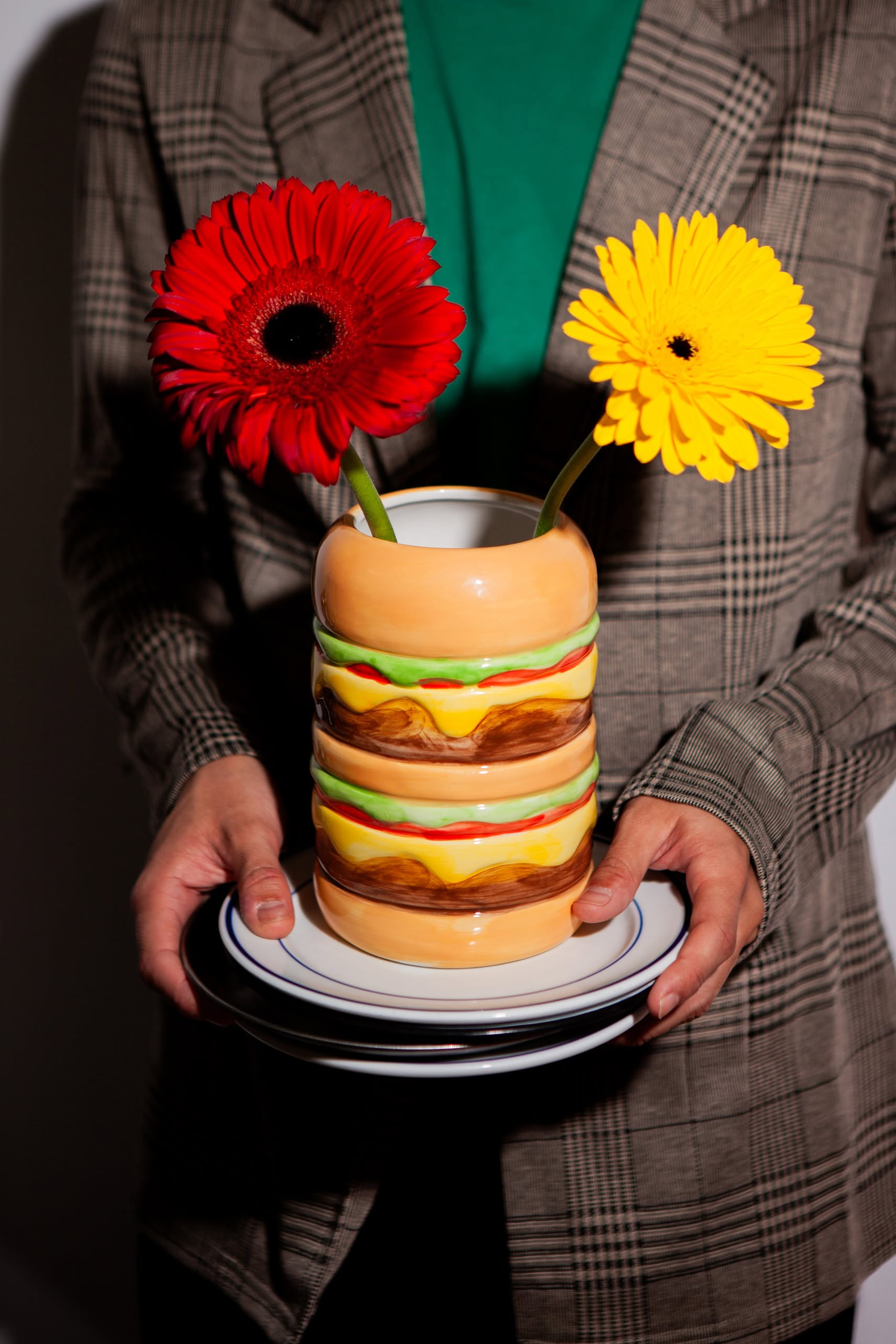 DOIY Fast Food Burger Vase Multicolour