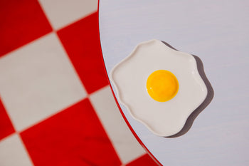 DOIY Fast Food Fried Egg Trinket Tray Multicolour