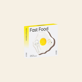 DOIY Fast Food Fried Egg Trinket Tray Multicolour