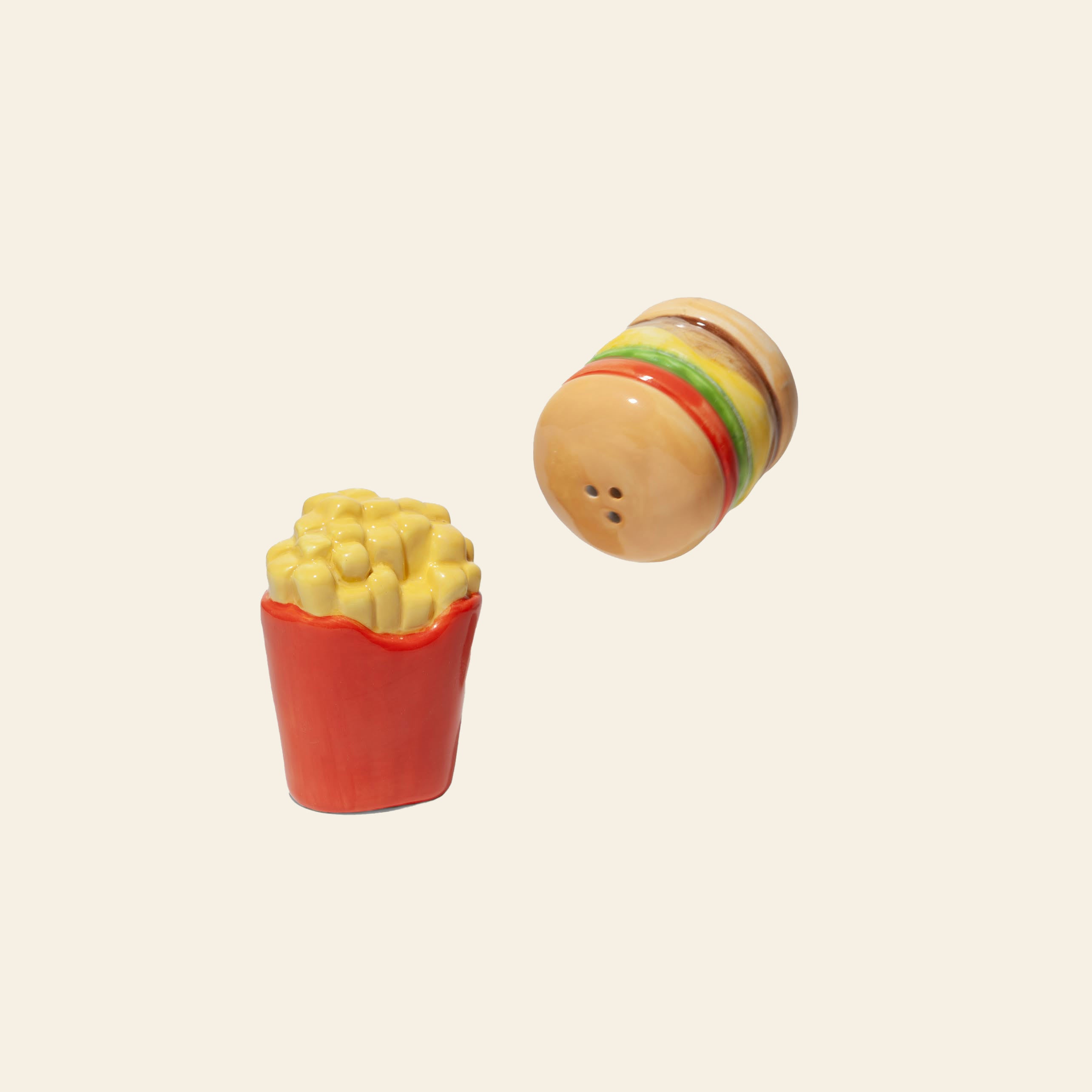 DOIY Fast Food Fries & Burger Salt & Pepper Set