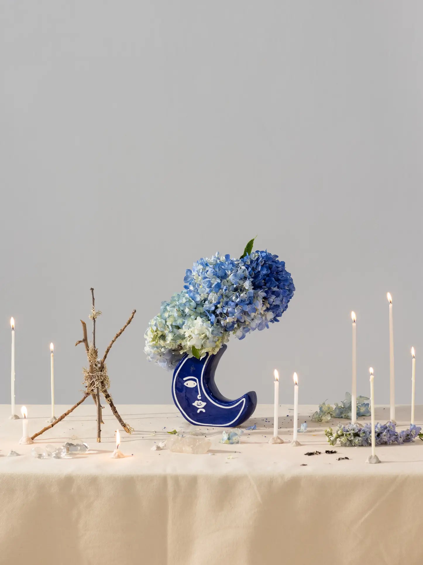 DOIY Moon Vase Blue 5