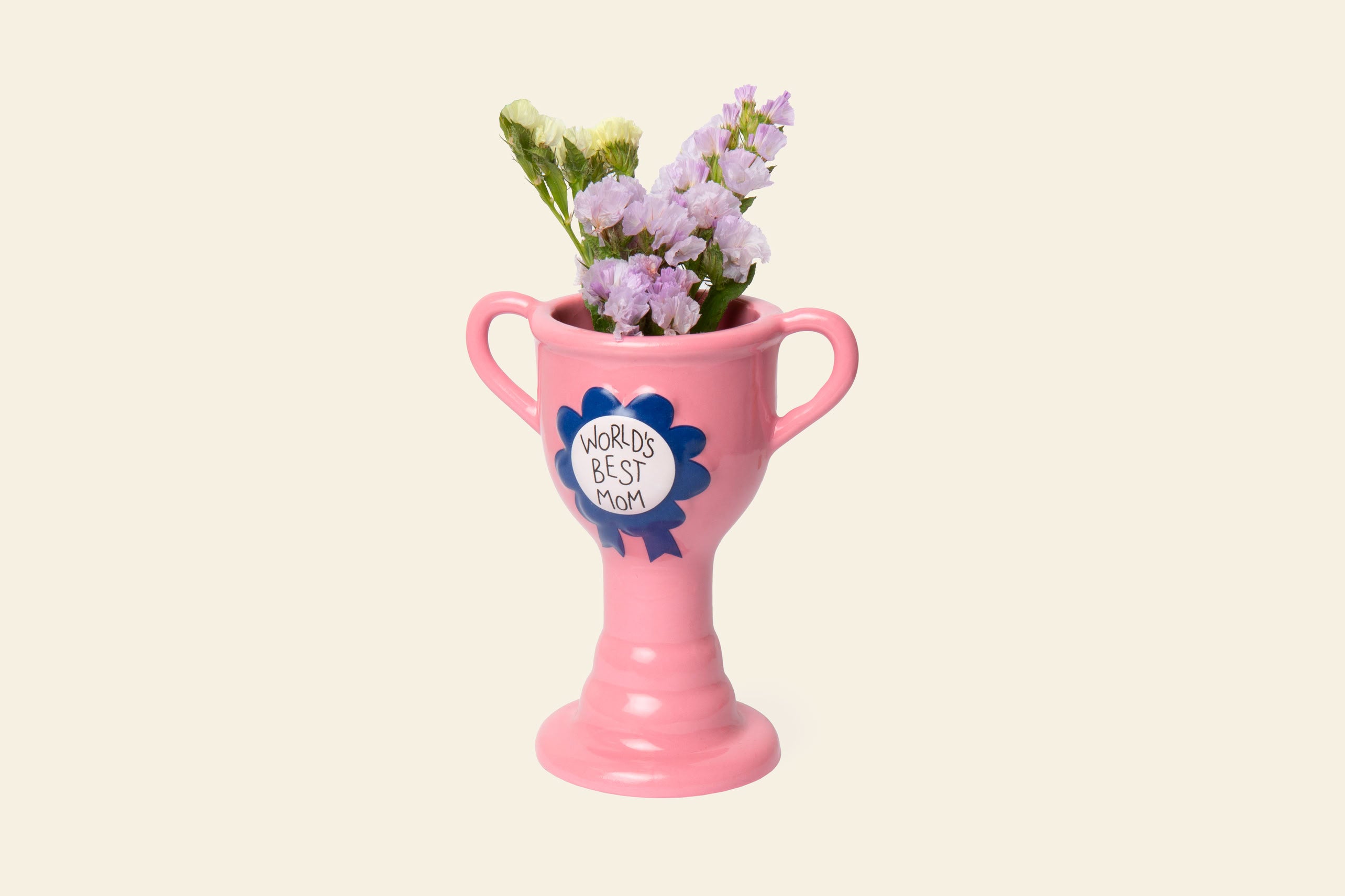 DOIY World's Best Mom Trophy Vase