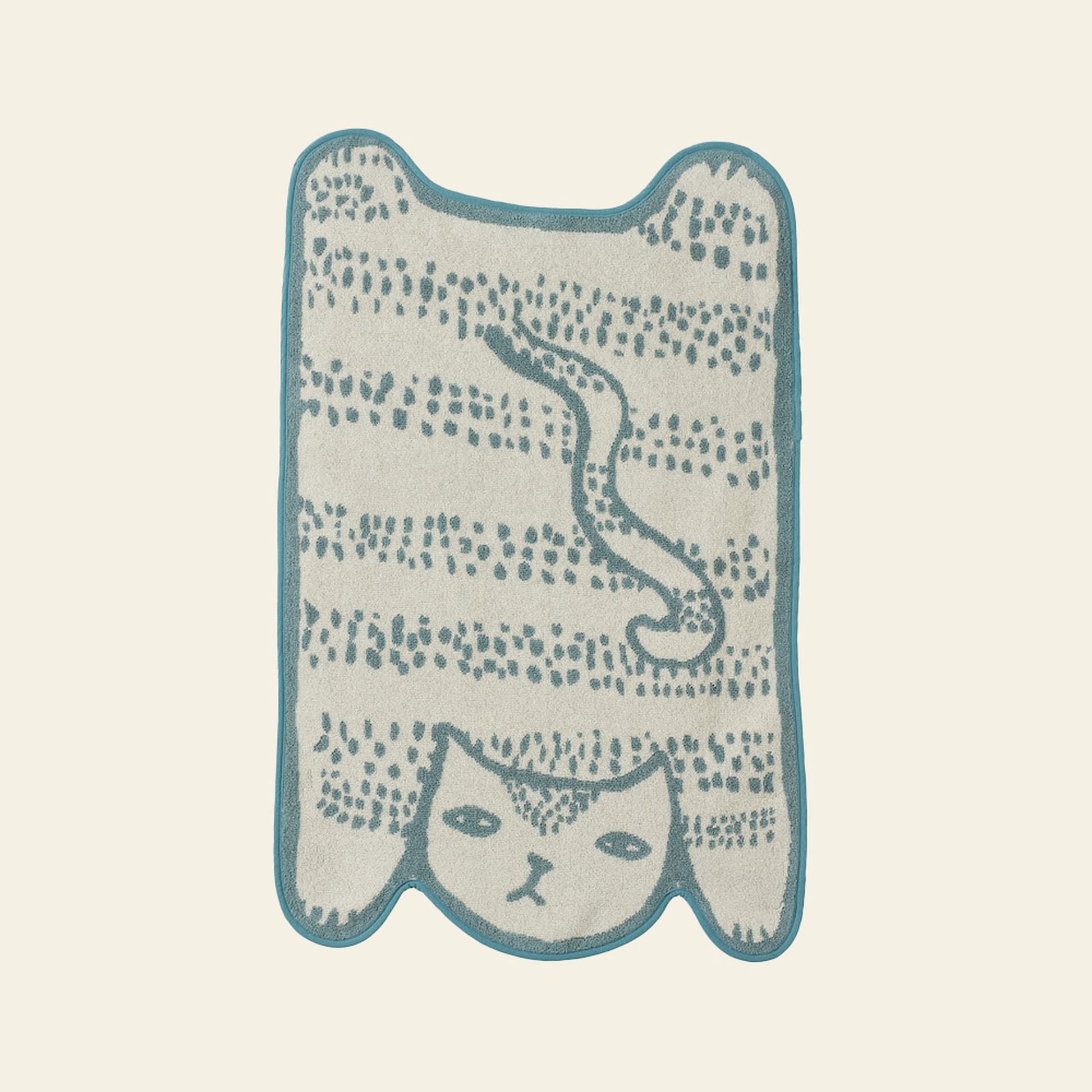 Donna Wilson Blue Cat Bath Mat