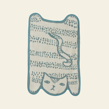 Donna Wilson Blue Cat Bath Mat