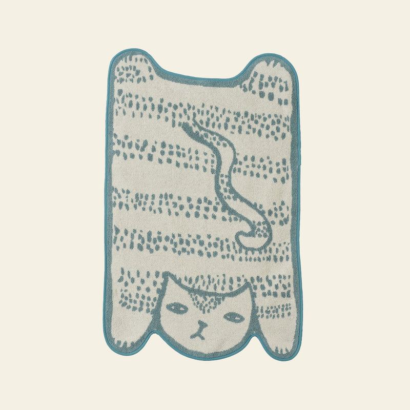 Donna Wilson 蓝色猫咪浴垫