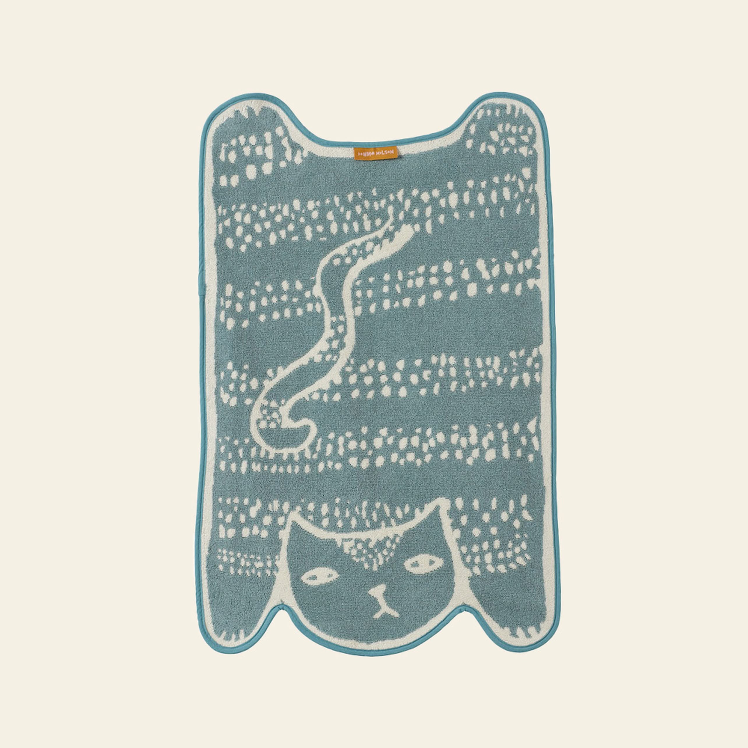 Donna Wilson Blue Cat Bath Mat
