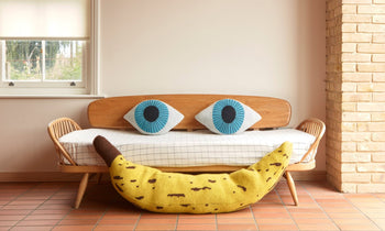 Donna Wilson Blue Eye Shaped Cushion Set of 2