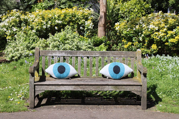 Donna Wilson Blue Eye Shaped Cushion Set of 2