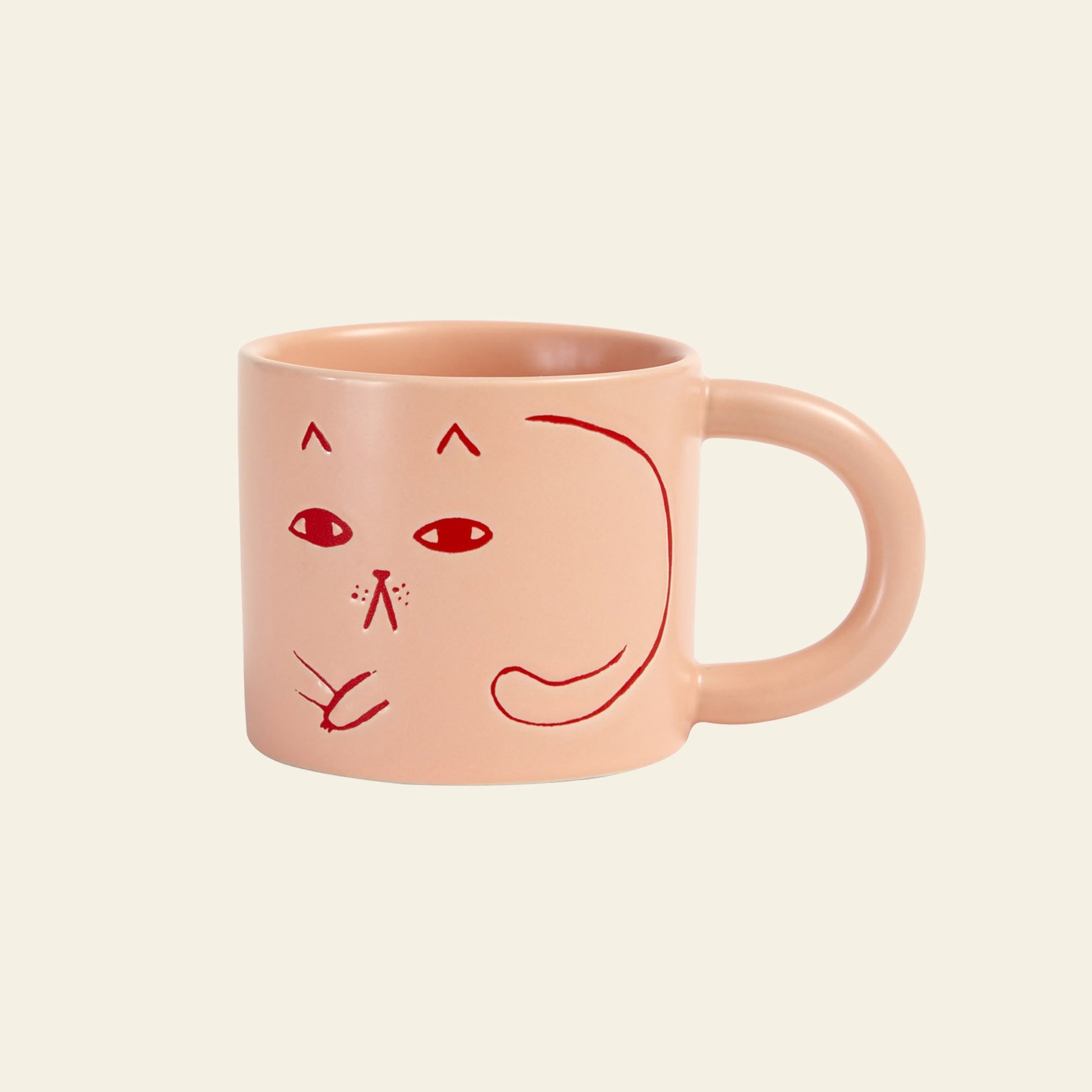 Donna Wilson Cat Mug Pink