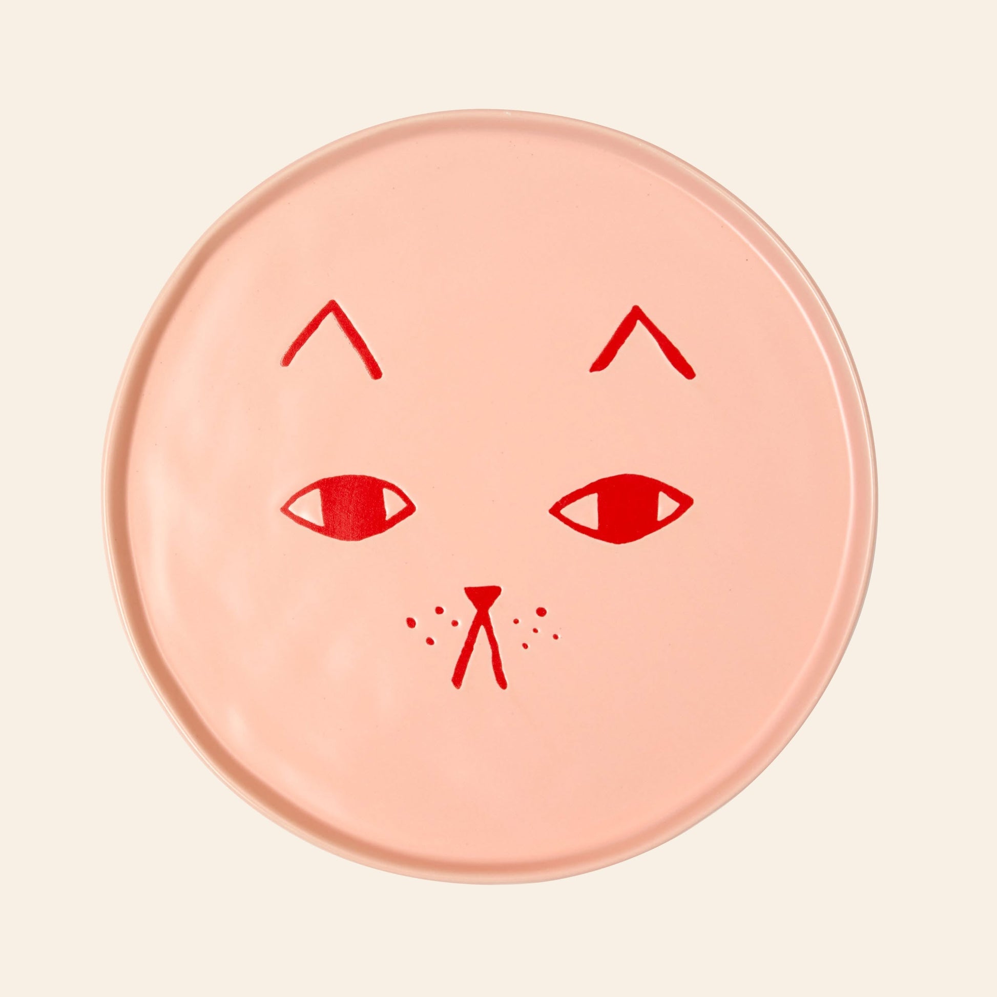 Donna Wilson Cat Side Plate Pink