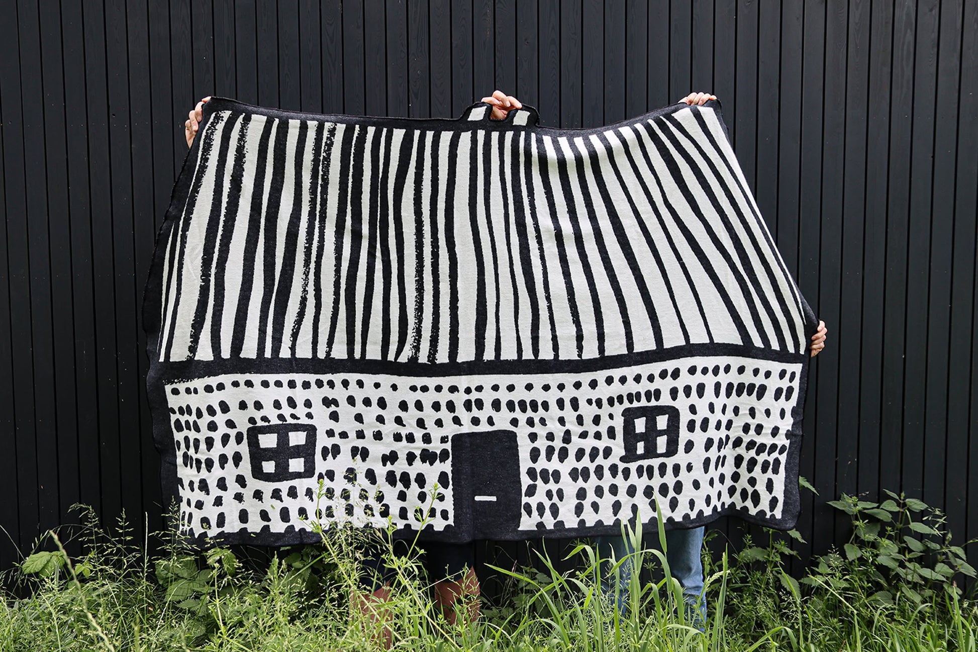 Donna Wilson House Shaped Cotton Throw