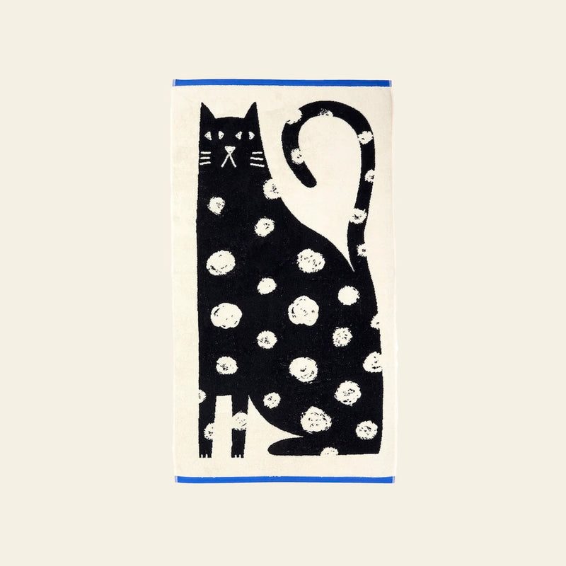 Donna Wilson Lazy Cat Bath Towel