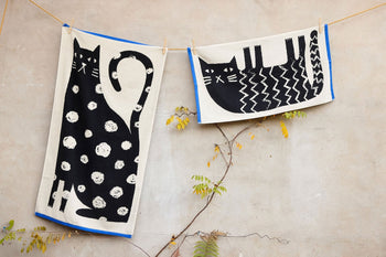 Donna Wilson Lazy Cat Bath Towel