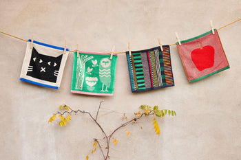 Donna Wilson Lazy Cat Face Cloth