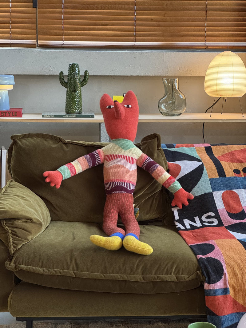 Donna Wilson Mini Giant Creature - Orange Fox V3 Soft Toy