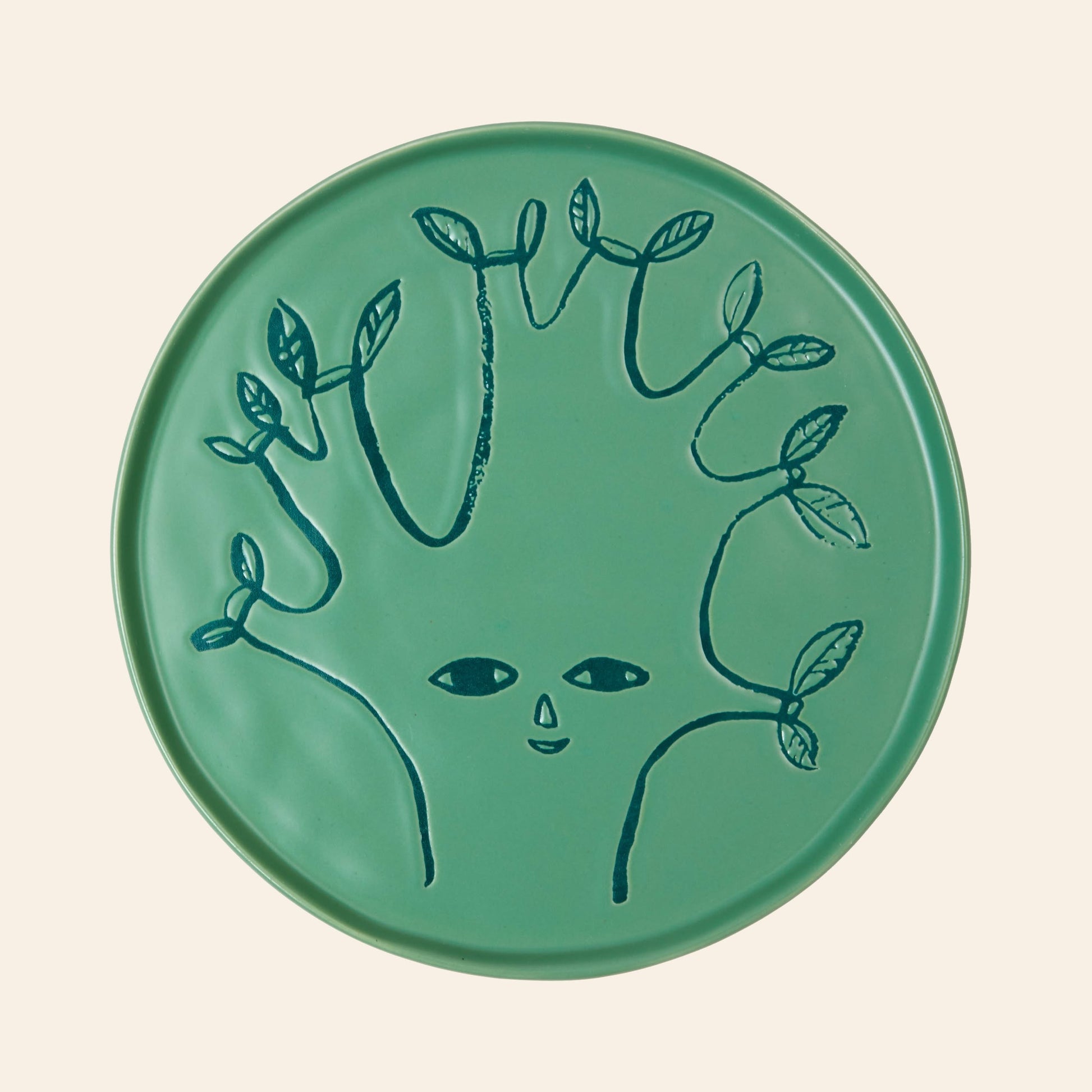 Donna Wilson Tree Side Plate Green