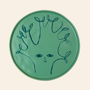 Donna Wilson Tree Side Plate Green