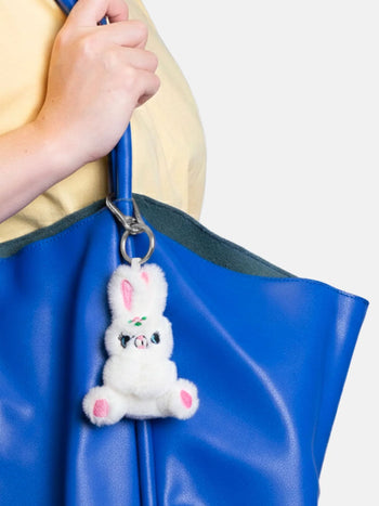 Eat My Socks Bunny Bag Charm