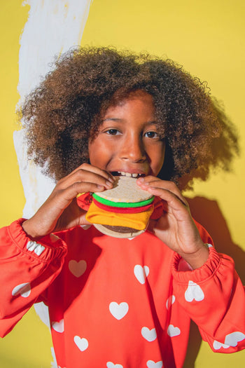 Eat My Socks Cheeseburger Kids Socks