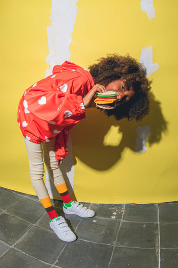 Eat My Socks Cheeseburger Kids Socks