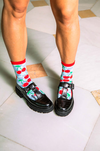 Eat My Socks Cherry Baby Socks