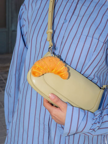 Eat My Socks Croissant Bag Charm
