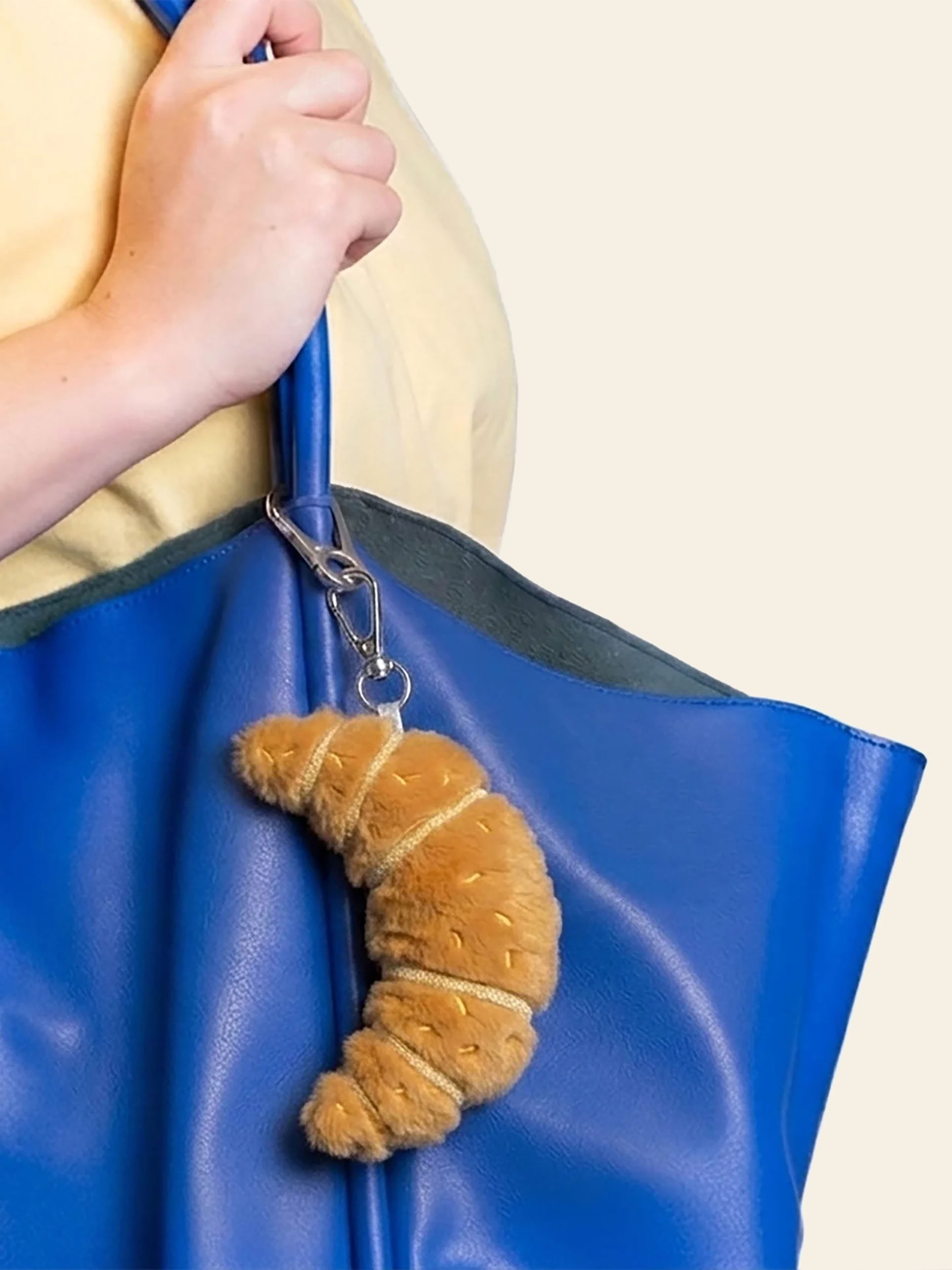 Eat My Socks Croissant Bag Charm