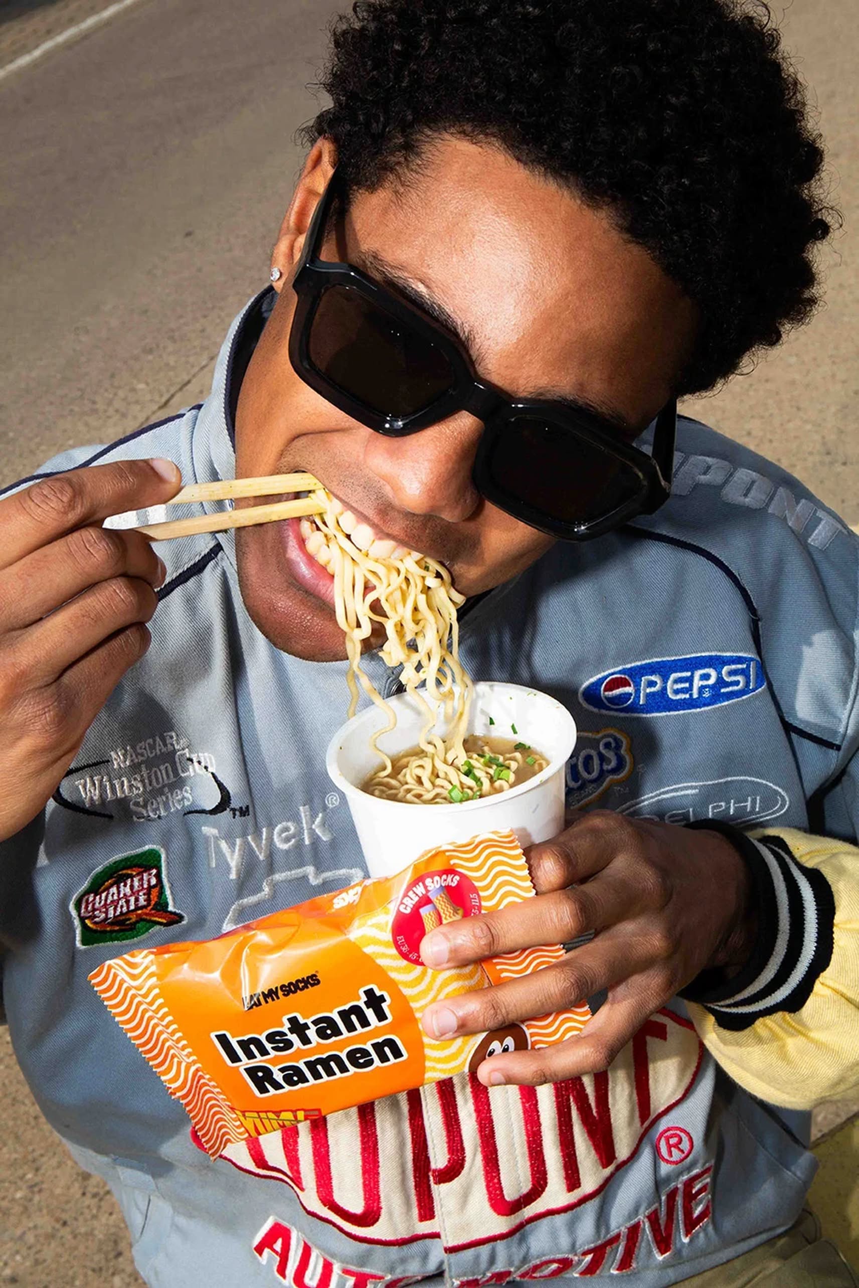 Eat My Socks Instant Ramen Chicken Socks