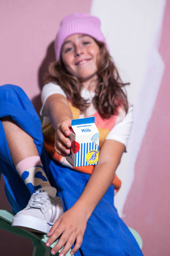 Eat My Socks Milk Kids Socks