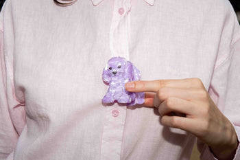 Eat My Socks Purple Dog Hair Claw