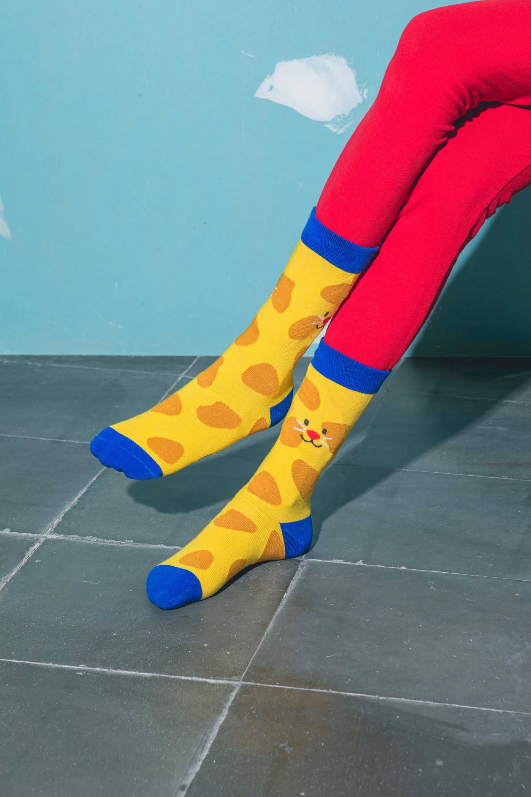 Eat My Socks Smiley Cat Kids Socks