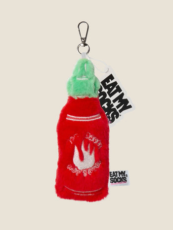 Eat My Socks Sriracha Bag Charm
