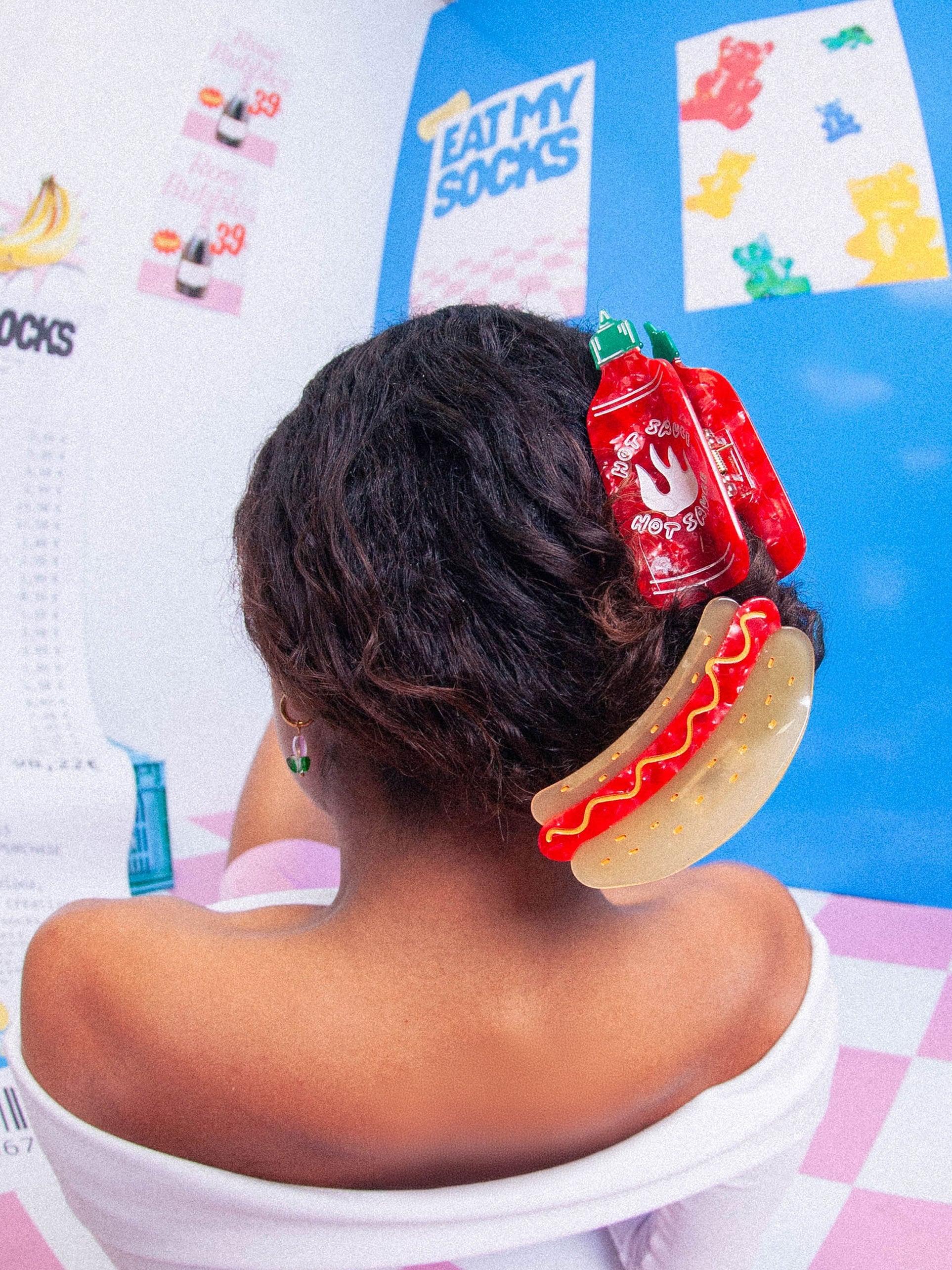 Eat My Socks Sriracha Hair Claw