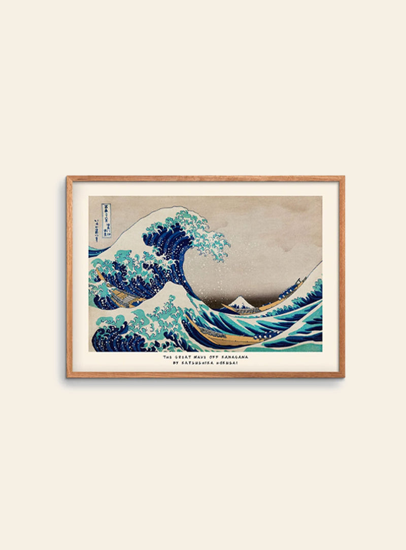 Empty Wall Katsushika Hokusai - The Great Wave Off Kanagawa Poster (30x40)
