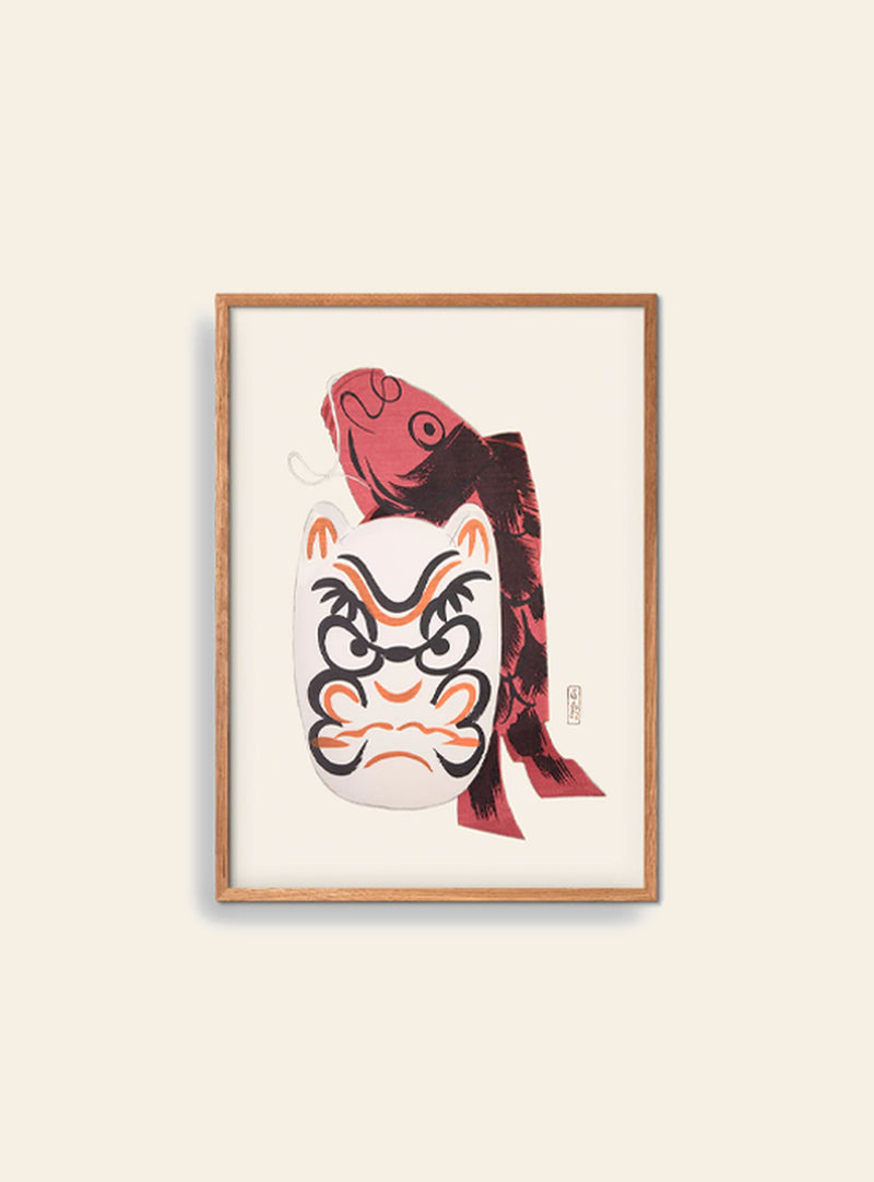 Empty Wall Tabun - Japanese Folk Toy Poster (30x40)